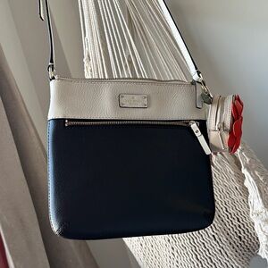Kate Spade Black and Cream Crossbody Bag